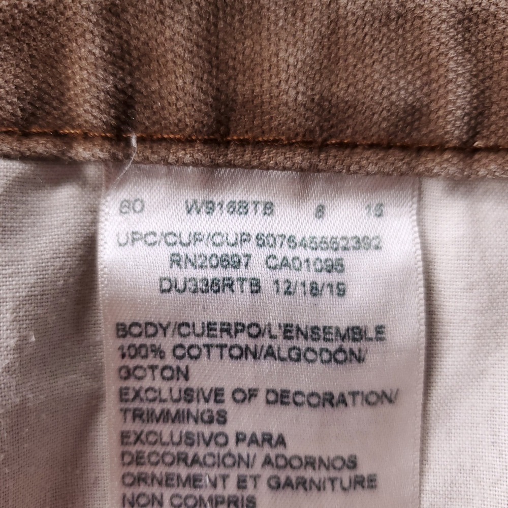 Dickies Relaxed Fit Canvas Carpenter Pants Men 36x32 Brown Rugged Workwear - Picture 6 of 15